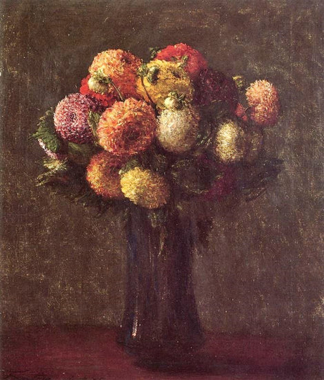 Dahlias Sombres by Henri Fantin-Latour