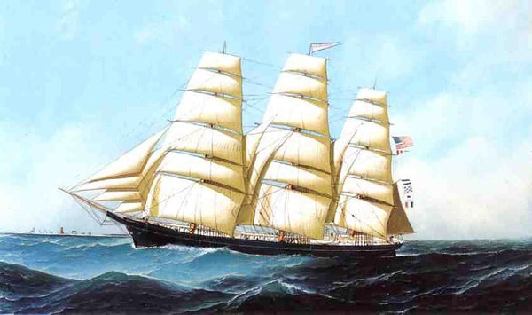 The Clipper Ship Triumphant by Antonio Jacobsen