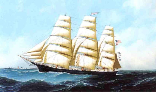 The Clipper Ship Triumphant by Antonio Jacobsen