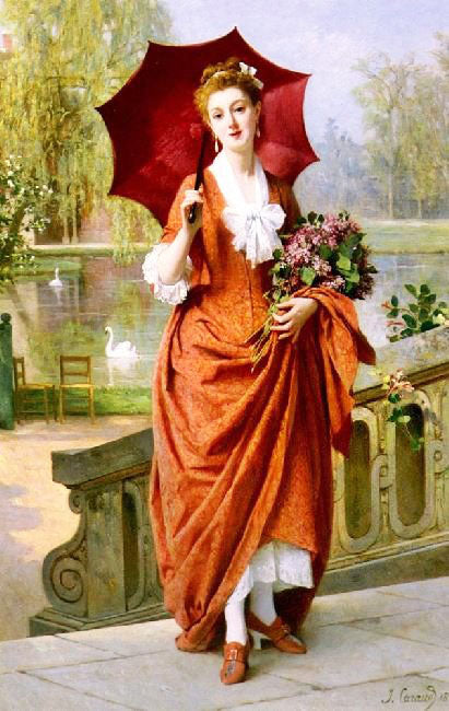 The Red Parasol by Joseph Caraud