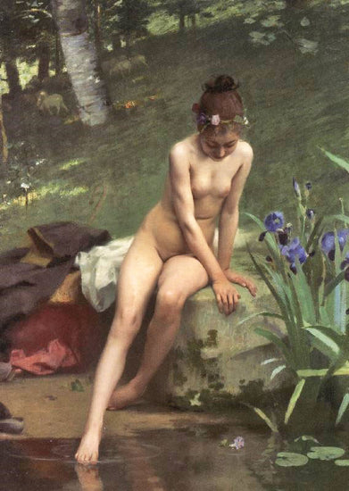The Little Shepherdess by Paul Peel