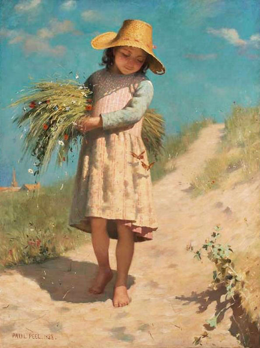 The Young Gleaner by Paul Peel