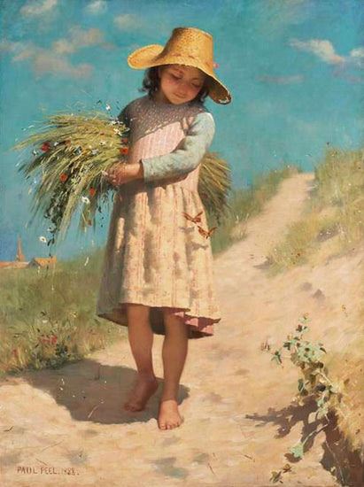 The Young Gleaner by Paul Peel