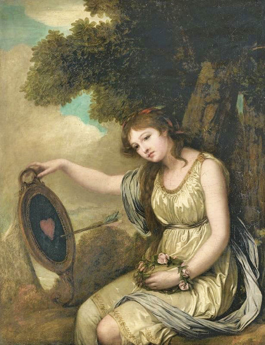 A Young Girl Seated by Jean-Baptiste Greuze