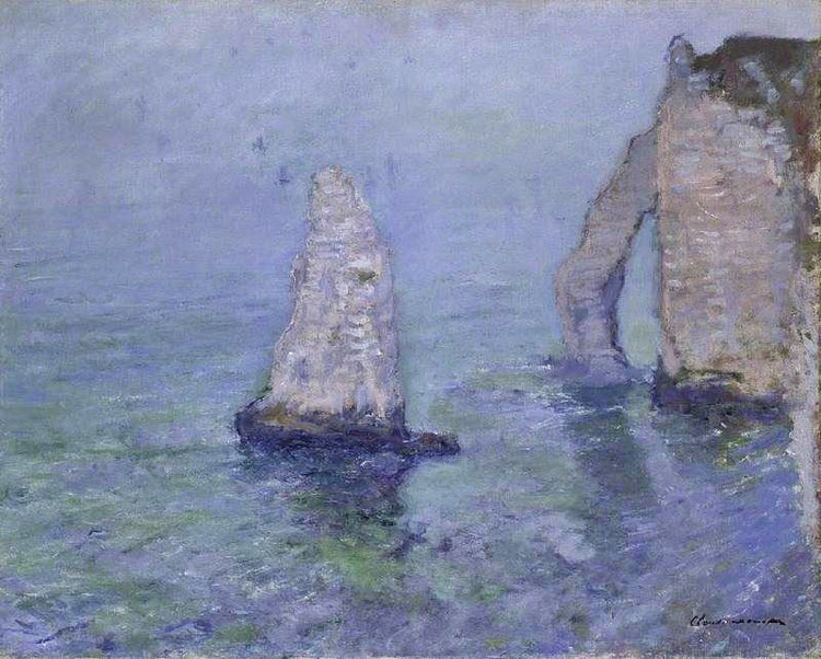 The Rock Needle And Port D’Aval, Etretat by Claude Oscar Monet