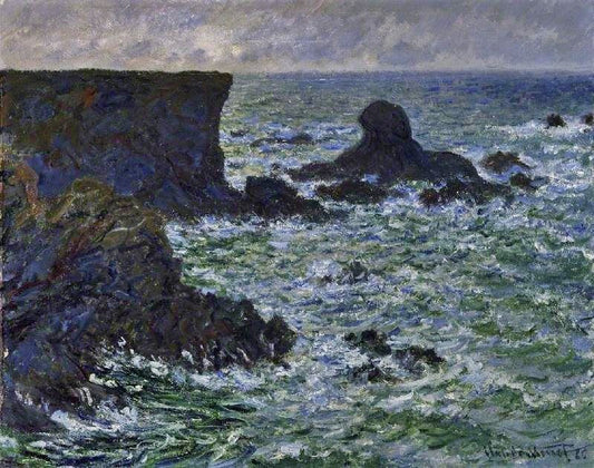 Rocks At Port Coton, The Lion Rock by Claude Oscar Monet