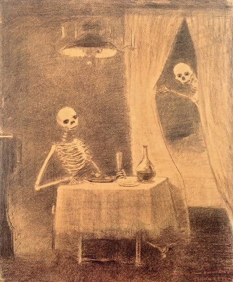 Battle Of Bones by Odilon Redon