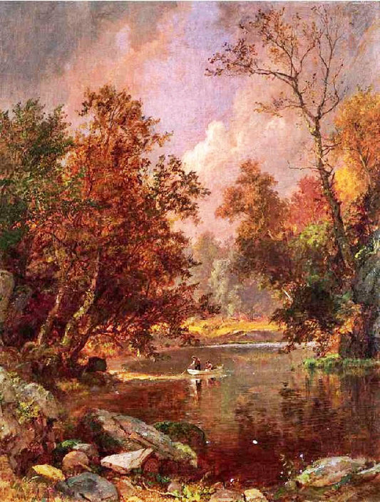 Autumn River Landscape by Jasper Francis Cropse