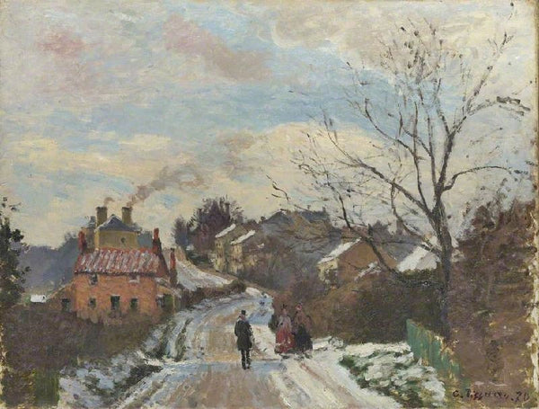 Fox Hill, Upper Norwood, London, Under Snow by Camille Pissarro
