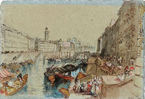 Nantes From The Ile Feydeau by Joseph Turner