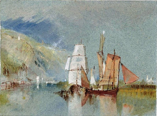 Shipping On The Seine, Near Jumièges by Joseph Turner