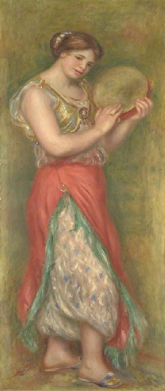 Dancing Girl With Tamborine by Pierre Auguste Renoir
