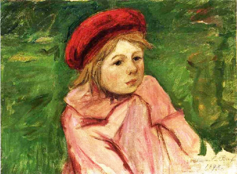 LITTLE GIRL IN A RED BERET