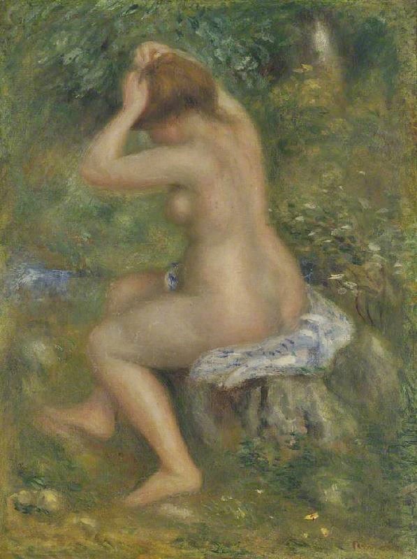 A Bather by Pierre Auguste Renoir