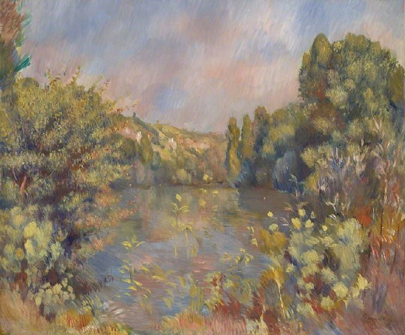 Lakeside Landscape by Pierre Auguste Renoir
