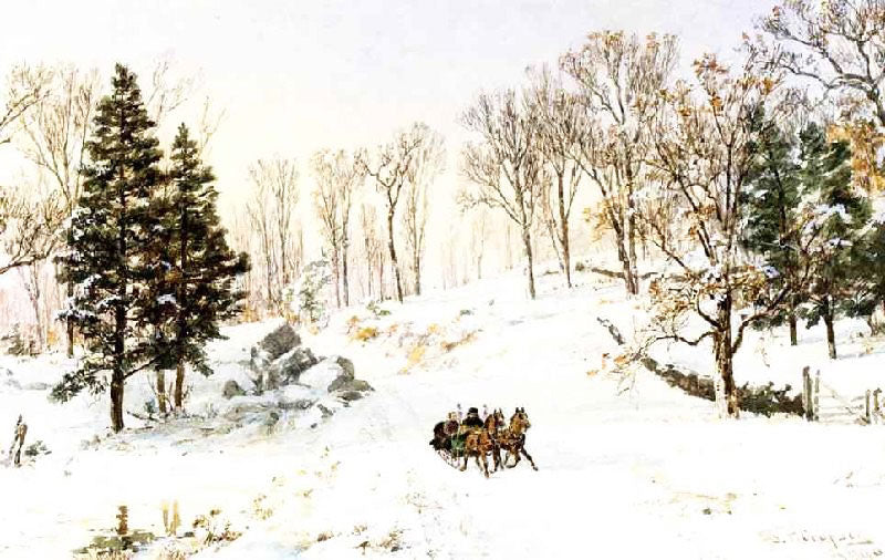 WINTER ON RIVENSDALE ROAD, HASTINGS-ON-HUDSON, NEW YORK