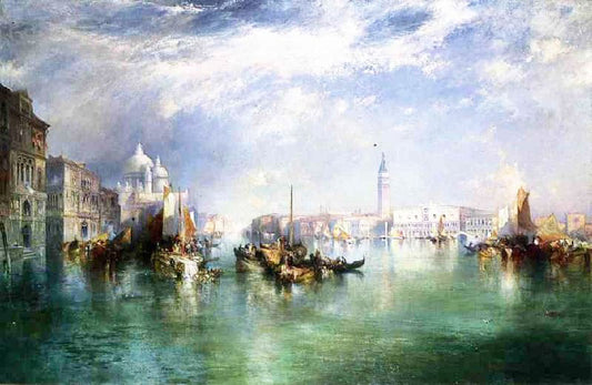 Entrance To The Grand Canal, Venice 1899 by Thomas Moran