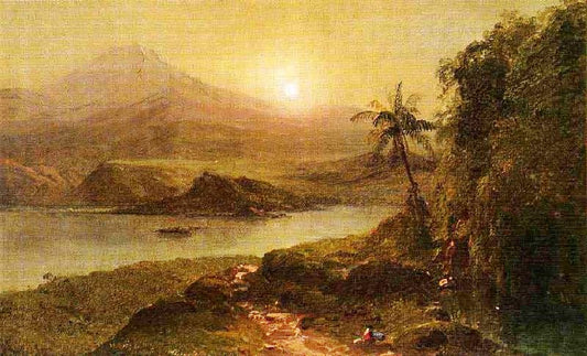 Mountain Landscape With River, Near Philadelphia by Frederic Edwin Church