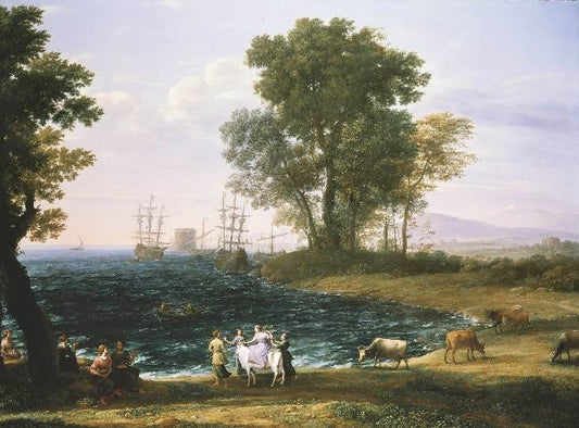 Coast Scene With The Rape Of Europa by Claude Lorrain (Gellée)