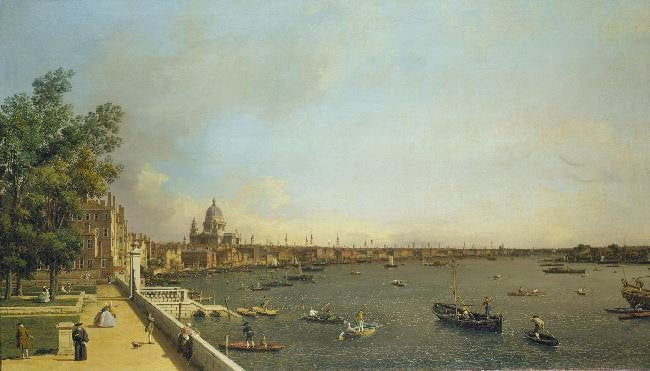 London: The Thames From Somerset House Terrace Towards The City by Canaletto