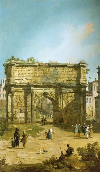 The Arch Of Septimius Severus by Canaletto