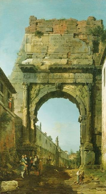 Arch Of Titus by Canaletto