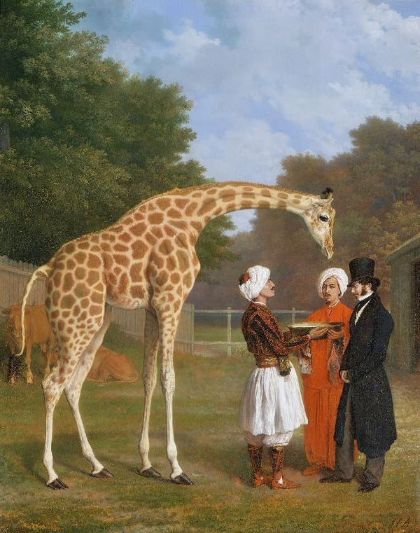 The Nubian Giraffe by Jacques-Laurent Agasse