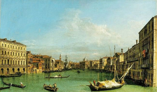 The Grand Canal From The Palazzo Foscari To The Carita by Canaletto