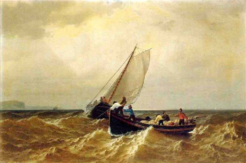 Fishing Boat In The Bay Of Fundy by William Bradford