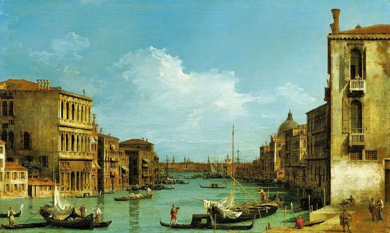 VENICE: THE GRAND CANAL FROM CAMPO S. VIO TOWARDS THE BACINO
