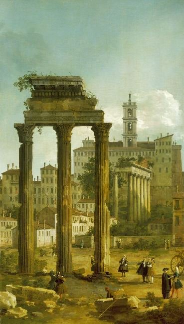 ROME: RUINS OF THE FORUM LOOKING TOWARDS THE CAPITOL