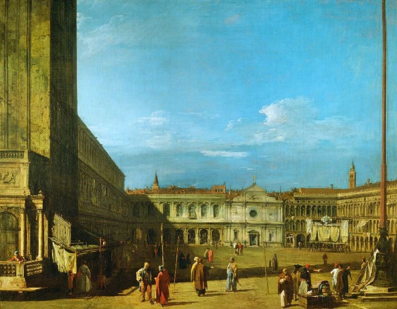Venice: Piazza San Marco Towards S. Geminiano by Canaletto