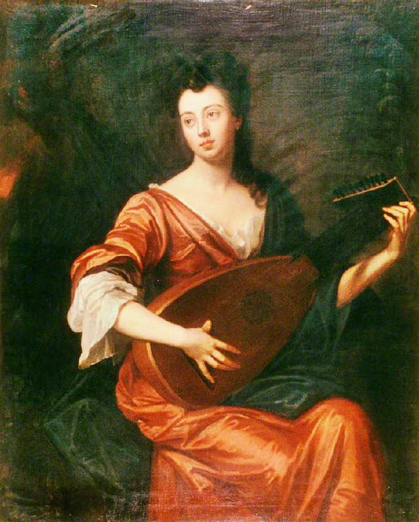 Mrs Arabella Hunt, Playing A Lute by Godfrey Kneller BT.