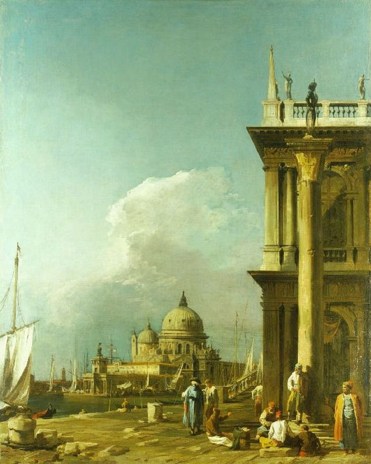 Venice: The Piazetta Towards Santa Maria Della Salute by Canaletto