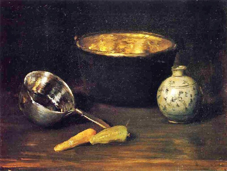 Still Life With Pepper And Carrot by William Merritt Chase