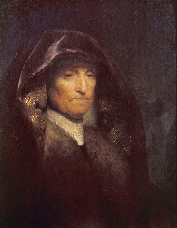 AN OLD WOMAN CALLED "THE ARTIST`S MOTHER"
