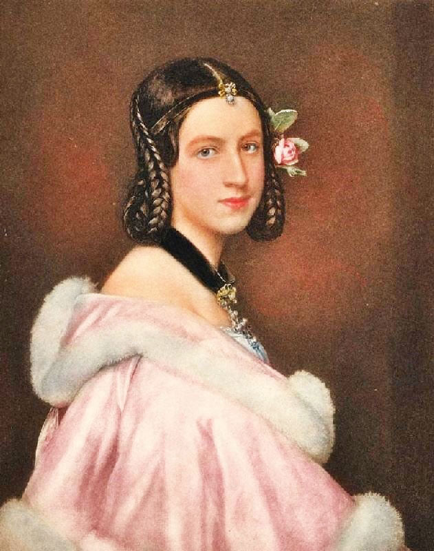 Portrait Of Lady Jane Eskine by Joseph Karl Stieler