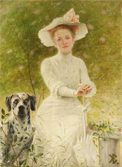 Portrait Of Anne Sophie by Knut Ekwall