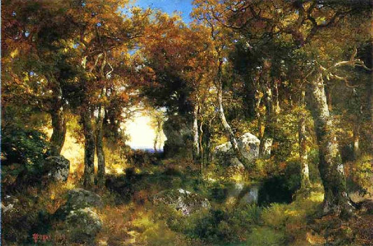 The Woodland Pool by Thomas Moran