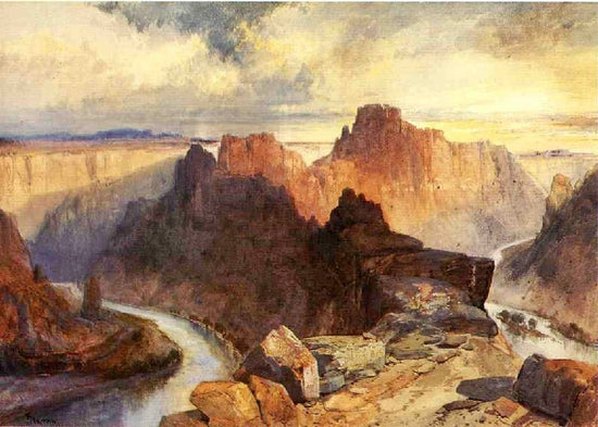 Summer, Amphitheatre, Colorado River, Utah Territory by Thomas Moran
