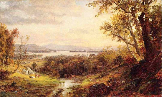 View Of The Hudson by Jasper Francis Cropse