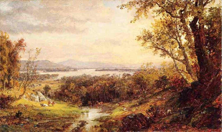 View Of The Hudson by Jasper Francis Cropse