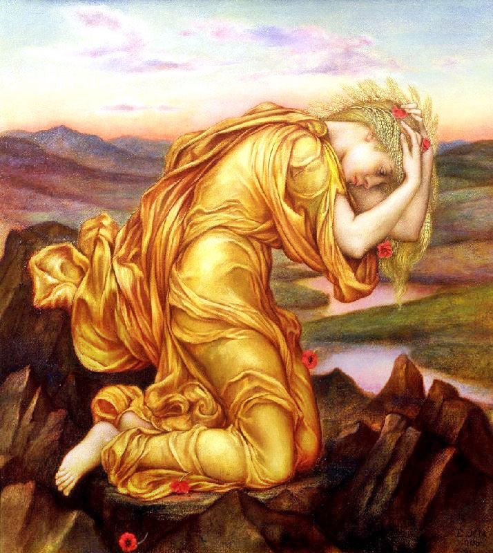 DEMETER MOURNING FOR PERSEPHONE
