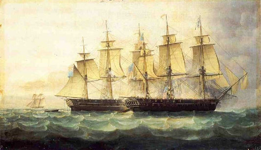 The U.S.S. Chesapeake And The H.M.S. Shannon by James E. Buttersworth