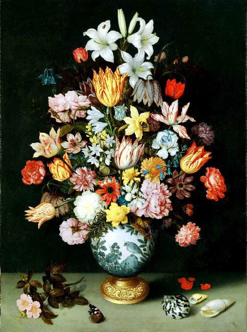 A Still Life Of Flowers In A Wan-Li Vase by Ambrosius Bosschaert the Elder