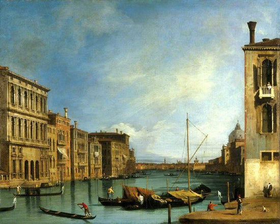Venice: The Grand Canal From The Campo San Vio by Canaletto