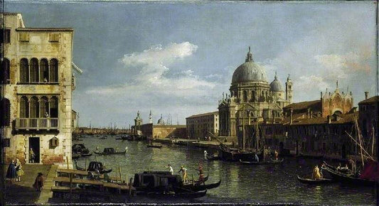 View Of The Grand Canal, Santa Maria Della Salute, Venice by Canaletto