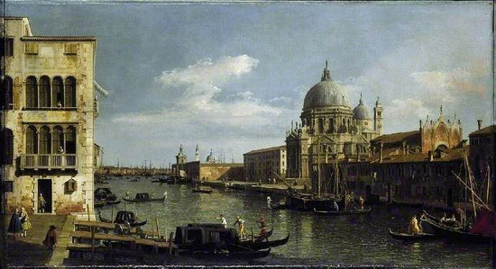 View Of The Grand Canal, Santa Maria Della Salute, Venice by Canaletto