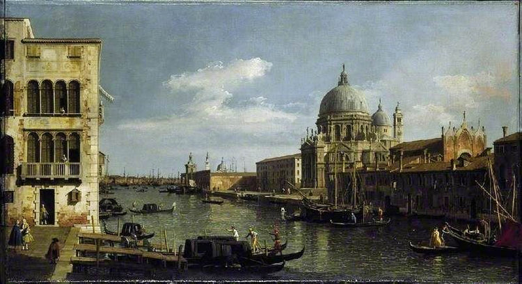View Of The Grand Canal, Santa Maria Della Salute, Venice by Canaletto