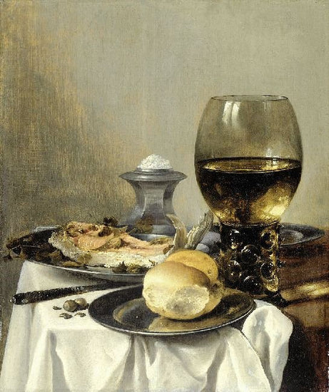 Still Life With Salt Tub by Pieter Claesz